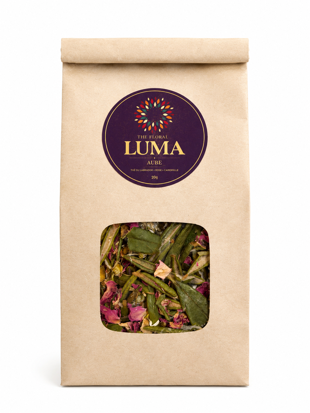 Thé floral Aube – Thé du Labrador, rose et camomille